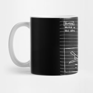 Shark Clip Doodle White Mug